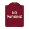 Signmission Designer Series Sign-No Parking, Burgungy Heavy-Gauge Aluminum, 24" x 18", BU-1824-9814 A-DES-BU-1824-9814 - alternate 1
